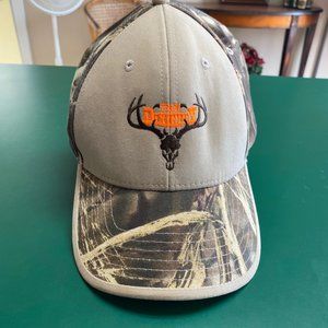 Tan Camouflaged Team Dixieply Hunting Ball Cap Hat with Adjustable Sizing